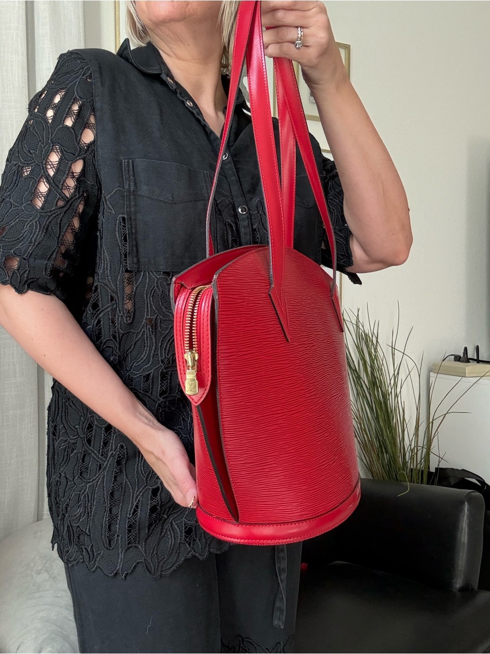 Louis Vuitton Epi Leather Saint Jacques GM in Castillan Red - Picture 2 of 12